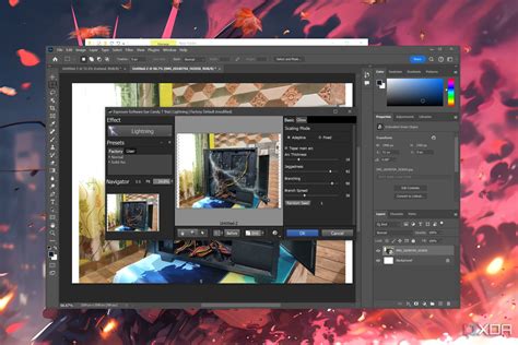Illustration of various Photoshop plugins