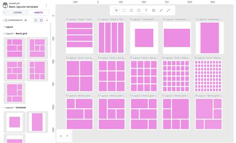 Infographic showing various grid layouts (2x2, 3x3, 4x4, etc.)