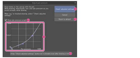 Clip Studio Paint Brush Settings - Pen Pressure Curve