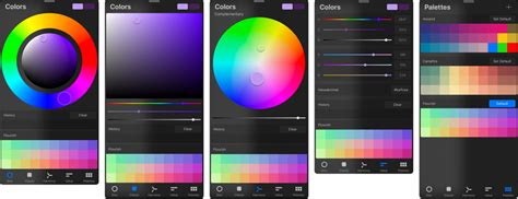 Procreate Color Panel showing Disc, Classic, Harmony, Value, and Palettes tabs