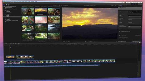 Screenshot of Final Cut Pro interface highlighting the Inspector panel and audio tab