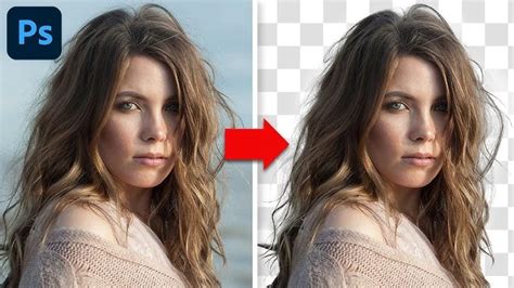 Comparison image showing a clipping path result versus an image masking result for hair
