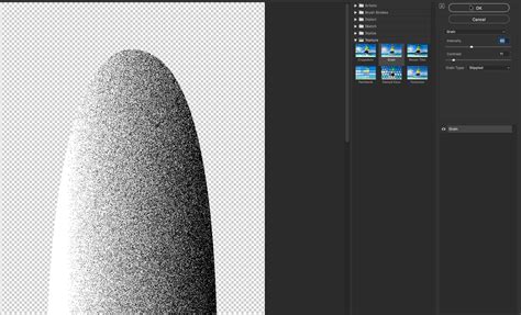 Illustrator Grain Effect dialog box