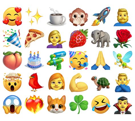 Examples of trending emojis