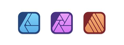 Affinity Designer 2 interface with new icons