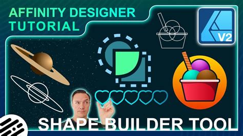 Affinity Designer 2 Shape Builder tool in action