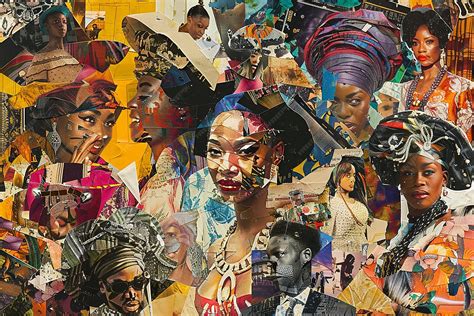 A collage of diverse digital art created on Picsart