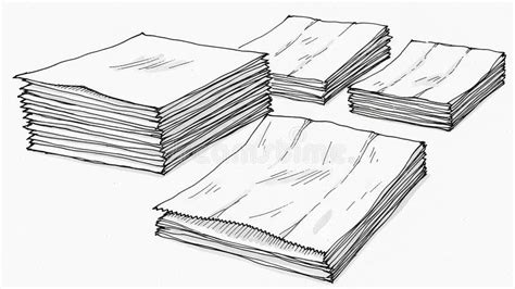 Illustration of transparent sheets stacked with different images