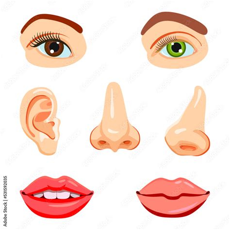Photoshop Face Tool interface showing adjustments for eyes, nose, and mouth