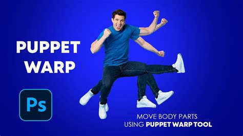 Illustration of anchor points in Photoshop Puppet Warp tool for body stretching