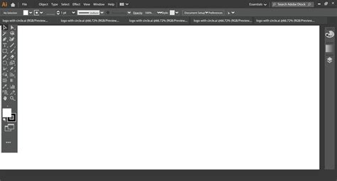 Adobe Illustrator interface with vector text