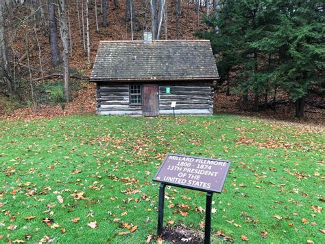 Replica of Millard Fillmore's childhood log cabin at Fillmore Glen State Park