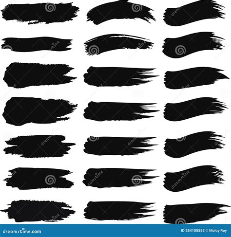 Brush stroke with varying rotation and spacing