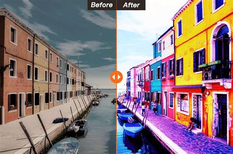 Before and after photo enhancement example