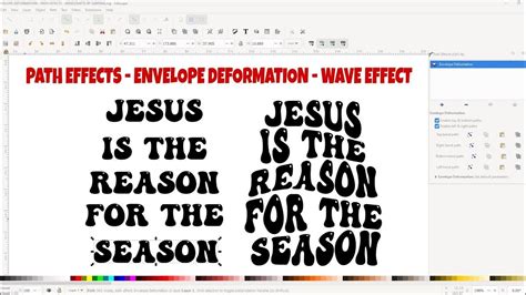 Inkscape Envelope Deformation example