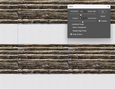 Photoshop Offset Filter with Wrap Around