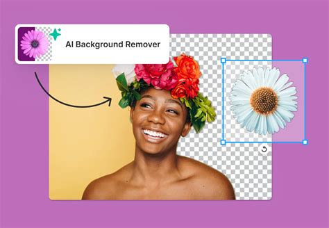 AI background removal concept