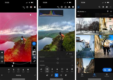 Smartphone with photo editing app