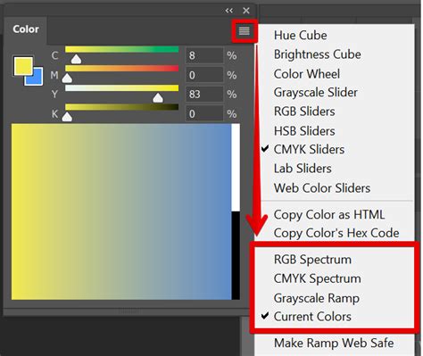 Photoshop CMYK color mode setting