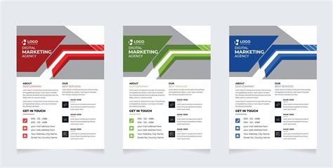 Company logo placement in flyer header