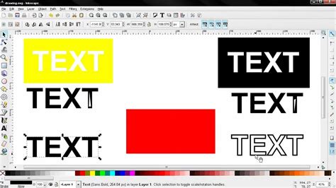 Inkscape reverse cut-out text with bridges