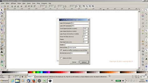 Inkscape Laser Tool Plugin - Important Settings