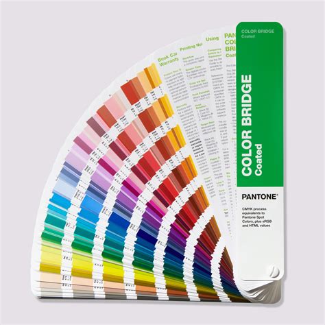 Illustrative image of the Pantone CMYK Color Guide book, showcasing a spectrum of colors.