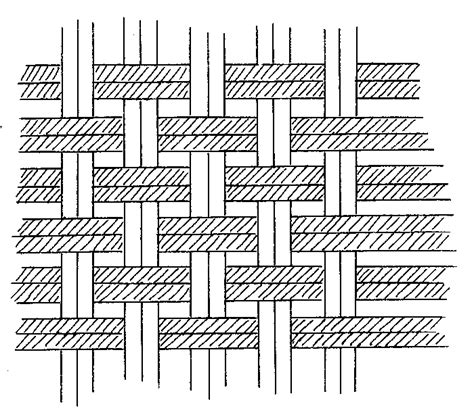 Illustration demonstrating how to draw individual strands weaving over and under