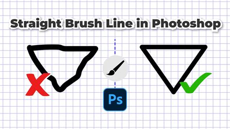 Demonstration of drawing a straight line with the Brush Tool and Shift key