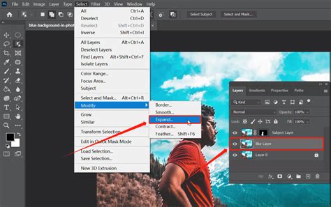 Example of a Photoshop script panel showing an option to expand Smart Objects