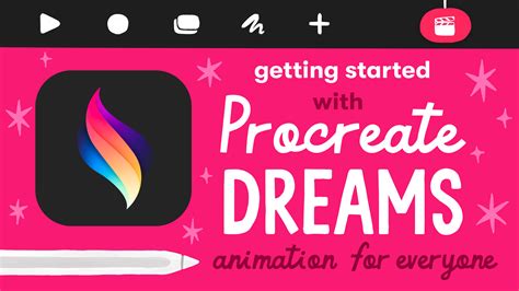 A frame-by-frame animation sequence in Procreate Dreams