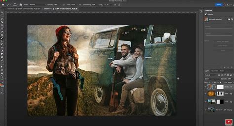 Collage of various Photoshop effect examples