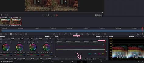 DaVinci Resolve Stabilization Controls