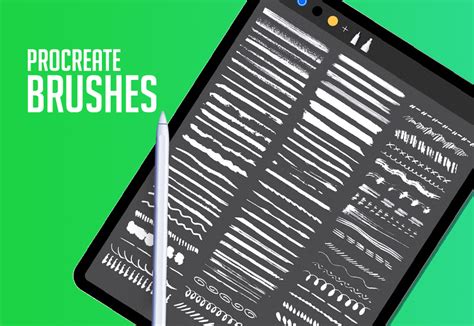 Procreate artwork with custom brushes