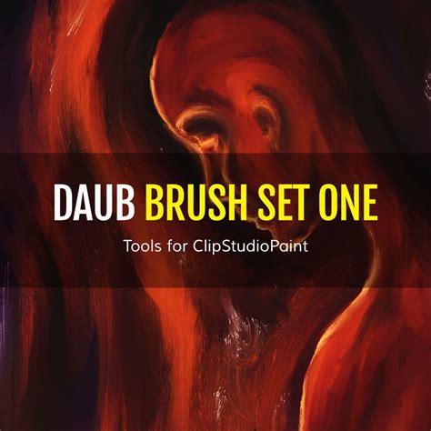Screenshot of a Daub Brushes set within Clip Studio Paint