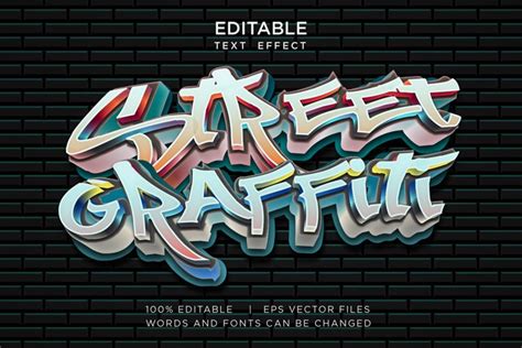 Graffiti text effect example