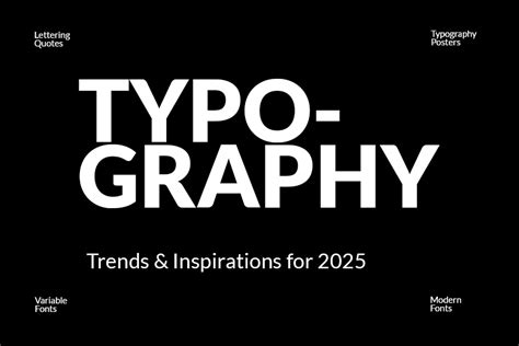 Modern typography design