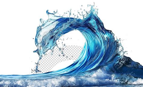 Ocean wave splash composite