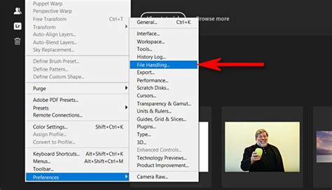 Photoshop Preferences: File Handling - Number of Recent Files