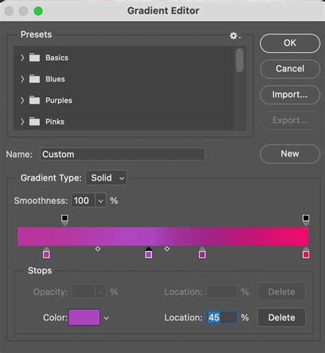 Illustrating Gradient Tool Click and Drag