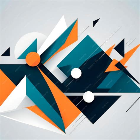 A minimalist logo design using geometric shapes and ample negative space