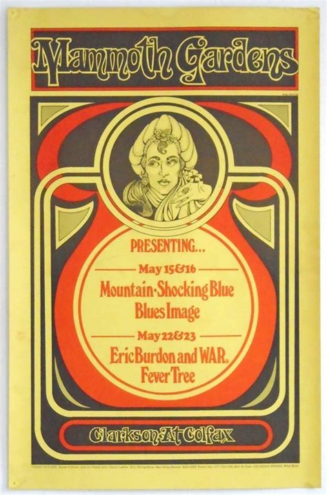 Concert poster for The Who at Mammoth Gardens