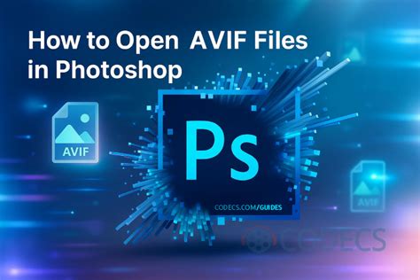 Photoshop interface with an AVIF file open
