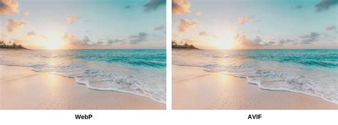 Comparison of AVIF, WebP, and JPEG file sizes for similar image quality