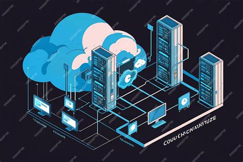 Illustration of cloud synchronization for digital art assets