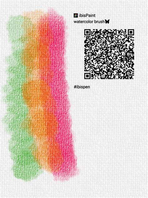 ibisPaint color brush pattern example