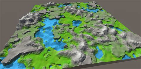 Example of procedural terrain generation using Auto-Terrainer