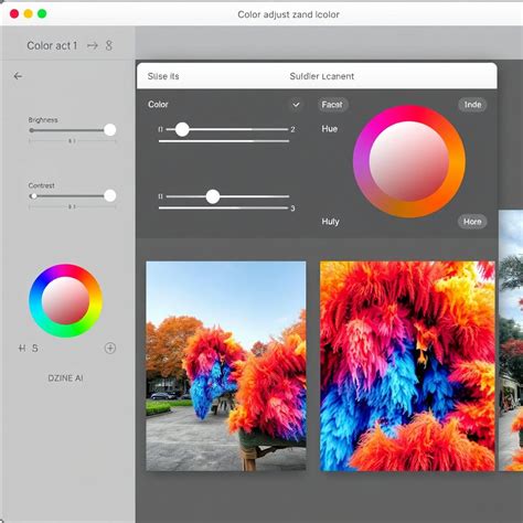 Color adjustment tools in photo editing software