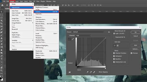 Screenshot of Photoshop's Levels adjustment dialog box with the gray color picker highlighted