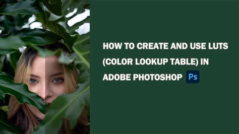 Photoshop Color Lookup (LUT) Adjustment Interface